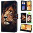 GREEN ON 3D Print Wallet Case Lion Galaxy S23