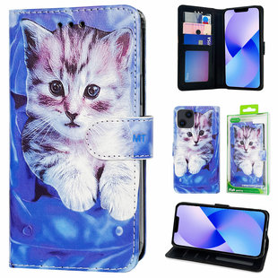 GREEN ON 3D Print Wallet Case Pocket Cat Galaxy S23 Plus