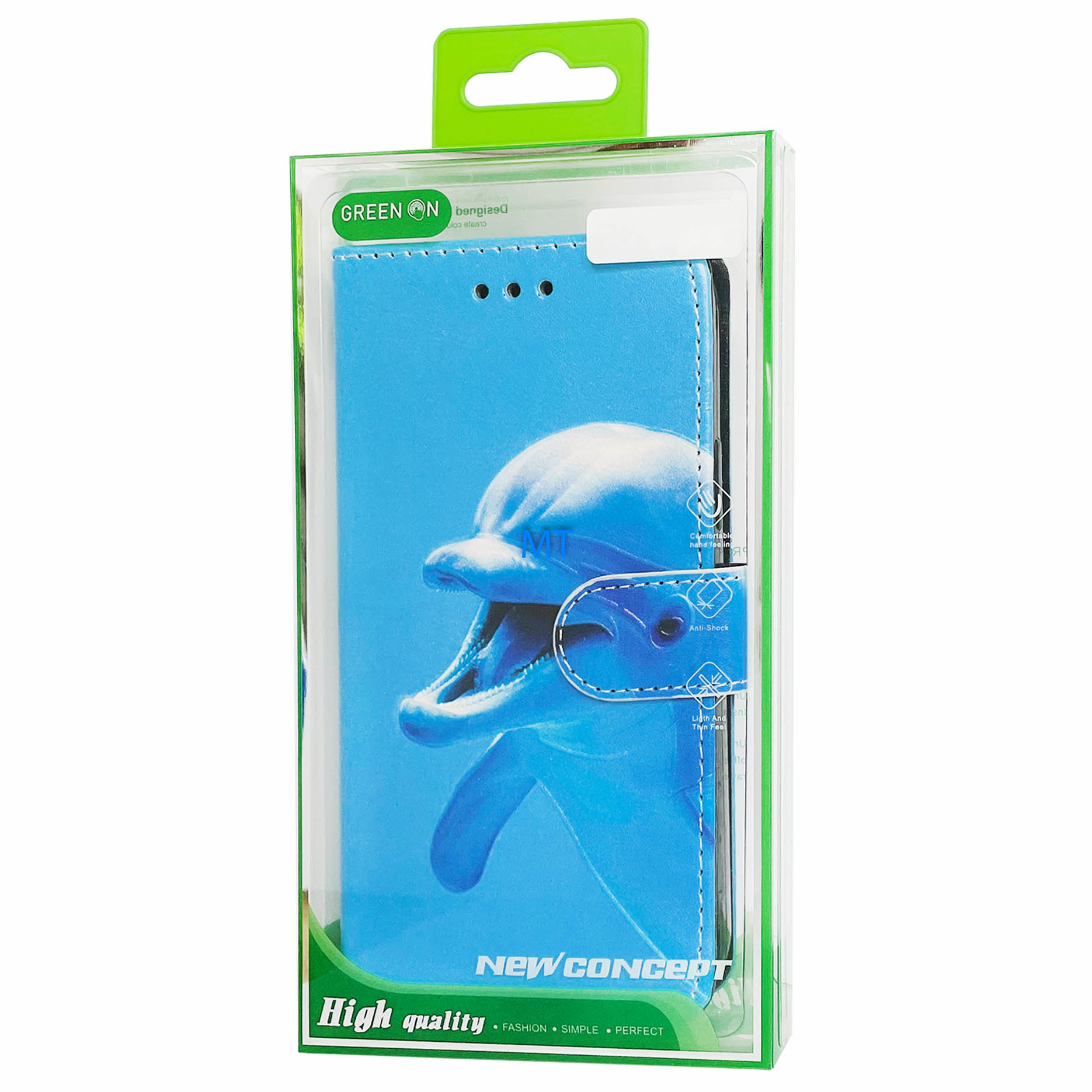 GREEN ON 3D Print Wallet Case Dolphin Galaxy S23 Plus, foto 2 van 6