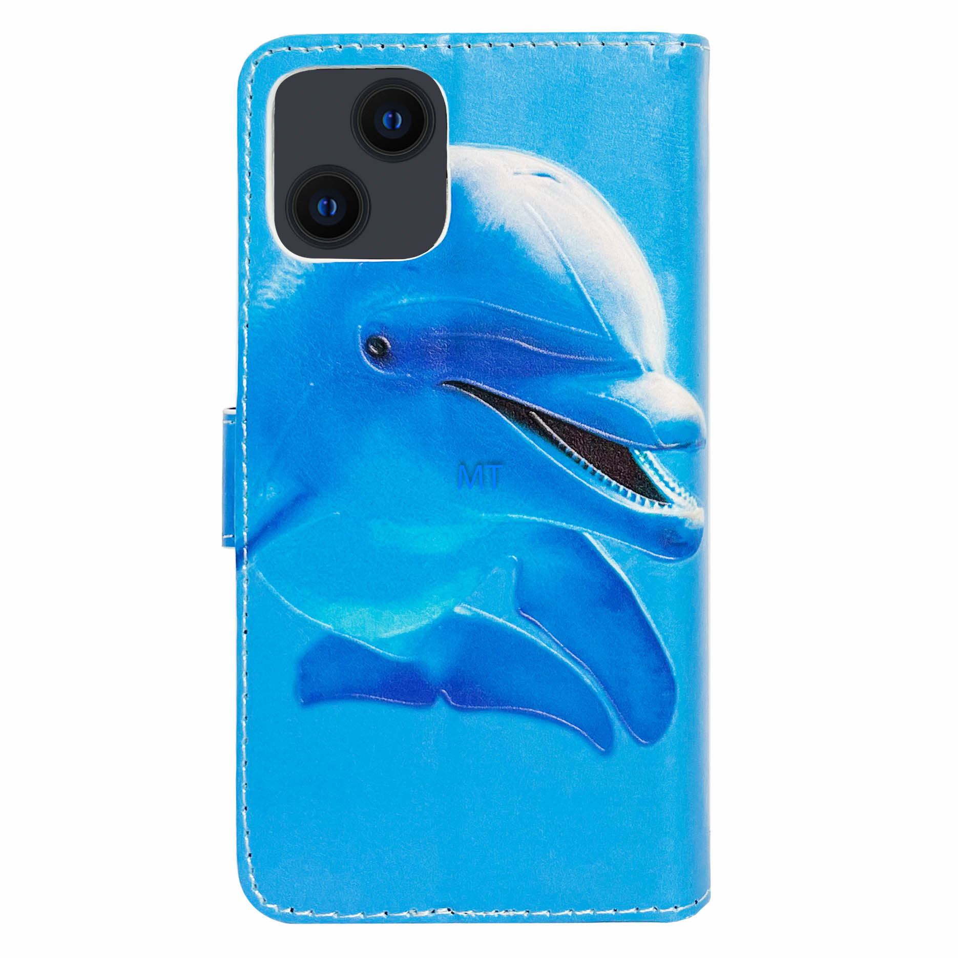 GREEN ON 3D Print Wallet Case Dolphin Galaxy S23 Plus, foto 6 van 6