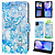 GREEN ON 3D Print Wallet Case Paris Butterfly Galaxy A54 5G