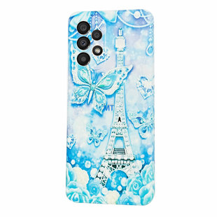 GREEN ON TPU Print Blue Butterfly Galaxy S23 Ultra