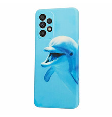 GREEN ON TPU Print Dolphin Galaxy S23