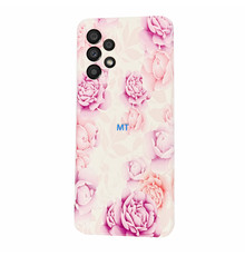 GREEN ON TPU Print Purple Flower Galaxy S23