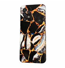 GREEN ON TPU Print Black Marble Galaxy S23