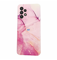 GREEN ON TPU Print Purple Marble Galaxy S23