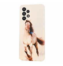 GREEN ON TPU Print Brown Horse Galaxy A14 4G / 5G