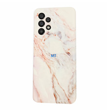 GREEN ON TPU Print White Gray Marble Galaxy S23