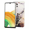 GREEN ON TPU Print Purple Marble Galaxy A14 4G / 5G