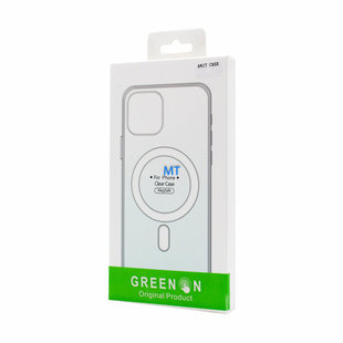 Green ON Magsafe Silicone Case For IPhone 14