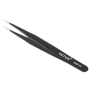ESD 12 Ant-Static Stainless Steel Straight Tweezers