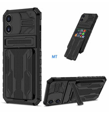 GREEN ON Armor Card Holder Anti Shock Case Galaxy A13 4G