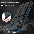GREEN ON Armor Card Holder Anti Shock Case for IPhone 12