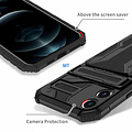 GREEN ON Armor Card Holder Anti Shock Case for IPhone 12