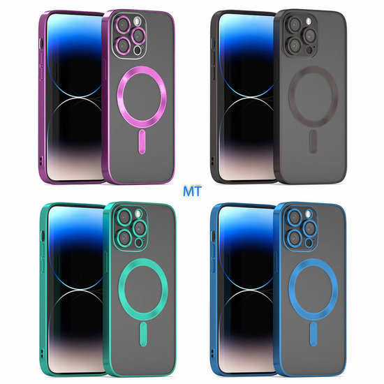 GREEN ON Camera Shield Magsafe Silicone Case For IPhone 12