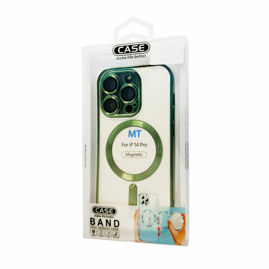 GREEN ON Camera Shield Magsafe Silicone Case For IPhone 13 Pro