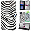 GREEN ON 3D Print Wallet Case Black Zebra Skin For Galaxy A52