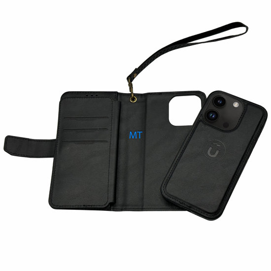 GREEN ON  2 in 1   Magnetic  & Zip & Cards  & Cord  Leather Wallet  Case Galaxy S23