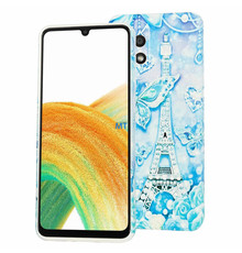 GREEN ON TPU Print Blue Butterfly Galaxy A33 5G