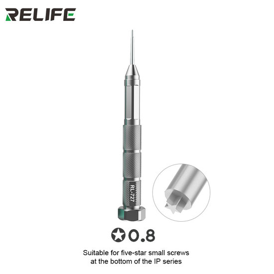 Relife RL-727 3D Extreme Edition repair screwdriver Inside Pentagon 0.8mm For bottom IPhone Screws