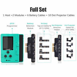 Device REFOX RP30 Multi-function Restore Programer + True Tone Repair Module IP 7-11/True Tone Repair Module IP 12-13/Batery Detection Module/Lattice Detection Module/+Tag-on Battery Repair Flex Cable+Face ID Dot  attery Repair Flex Cable+Face ID Dot Matr