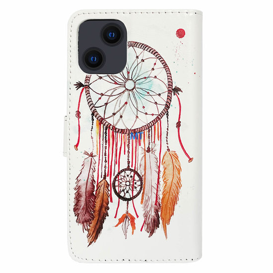 GREEN ON 3D Print Wallet Case Brown Feather Galaxy S21 Fe