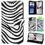 GREEN ON 3D Print Wallet Case Black Zebra Skin Oppo Find X5