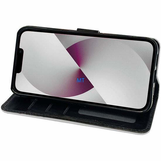 GREEN ON 3D Print Wallet Case Black Zebra Skin Oppo Find X5 Pro