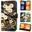 GREEN ON 3D Print Wallet Case White Flower Galaxy A03s