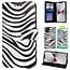 GREEN ON 3D Print Wallet Case Black Zebra Skin Galaxy A50