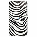 GREEN ON 3D Print Wallet Case Black Zebra Skin Galaxy S21 Plus