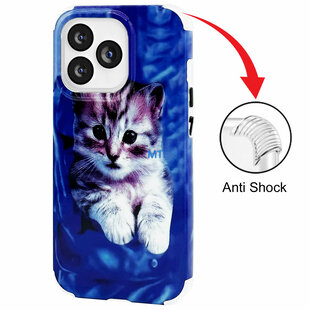 GREEN ON Print Silicone Case Anti Shock Pocket Cat Galaxy A13 5G / A04s