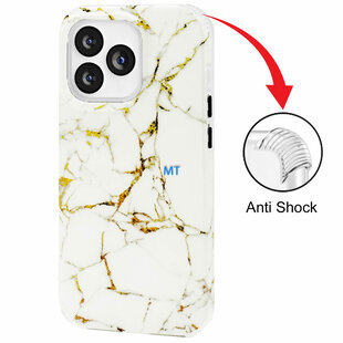 GREEN ON Print Silicone Case Anti Shock Brown Line Marble Galaxy A13 5G / A04s