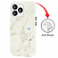 GREEN ON Print Silicone Case Anti Shock Gray Line Marble Galaxy A13 5G / A04s