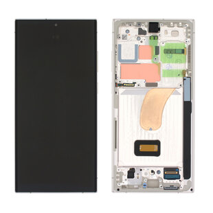 LCD Soft Oled For Galaxy S23 Ultra White White Box