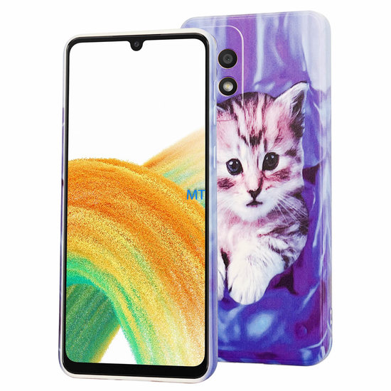 GREEN ON TPU Print Pocket Cat Oppo A94 5G