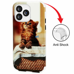 GREEN ON Print silikoneetui Anti Shock Basket Cat IPhone 11