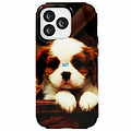 GREEN ON Print Silicone Case Anti Shock Basket Dog IPhone 11
