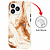 GREEN ON Print Case Silicone Anti Shock Brown Marble IPhone 11