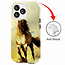 GREEN ON Print Silicone Case Anti Shock Brown Horse IPhone 12 / 12 Pro