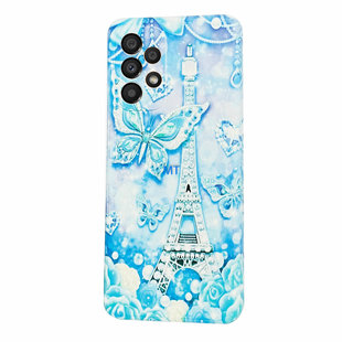GREEN ON TPU Print Blue Butterfly Oppo A57 4G / A57s