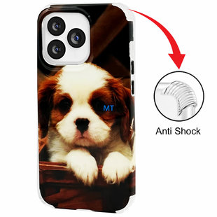 GREEN ON Print Silicone Case Anti Shock Basket Dog IPhone 12 / 12 Pro