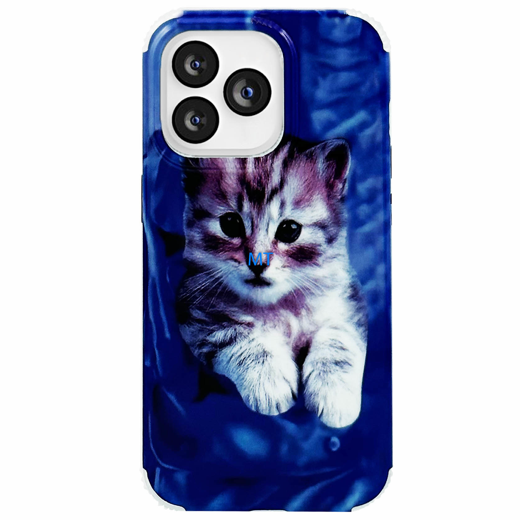 GREEN ON Print Silicone Case Anti Shock Pocket Cat IPhone 13, foto 3 van 3