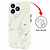 GREEN ON Print Silicone Case Anti Shock Gray Line Marble IPhone 13