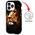 GREEN ON Print Silicone Case Anti Shock Lion IPhone 13 Pro