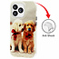 GREEN ON Print Silicone Case Anti Shock Twin Pups IPhone 13 Pro