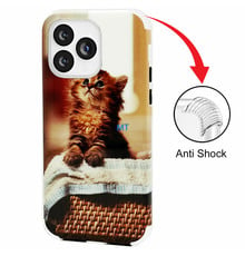 GREEN ON Print Silicone Case Anti Shock Basket Cat IPhone 14