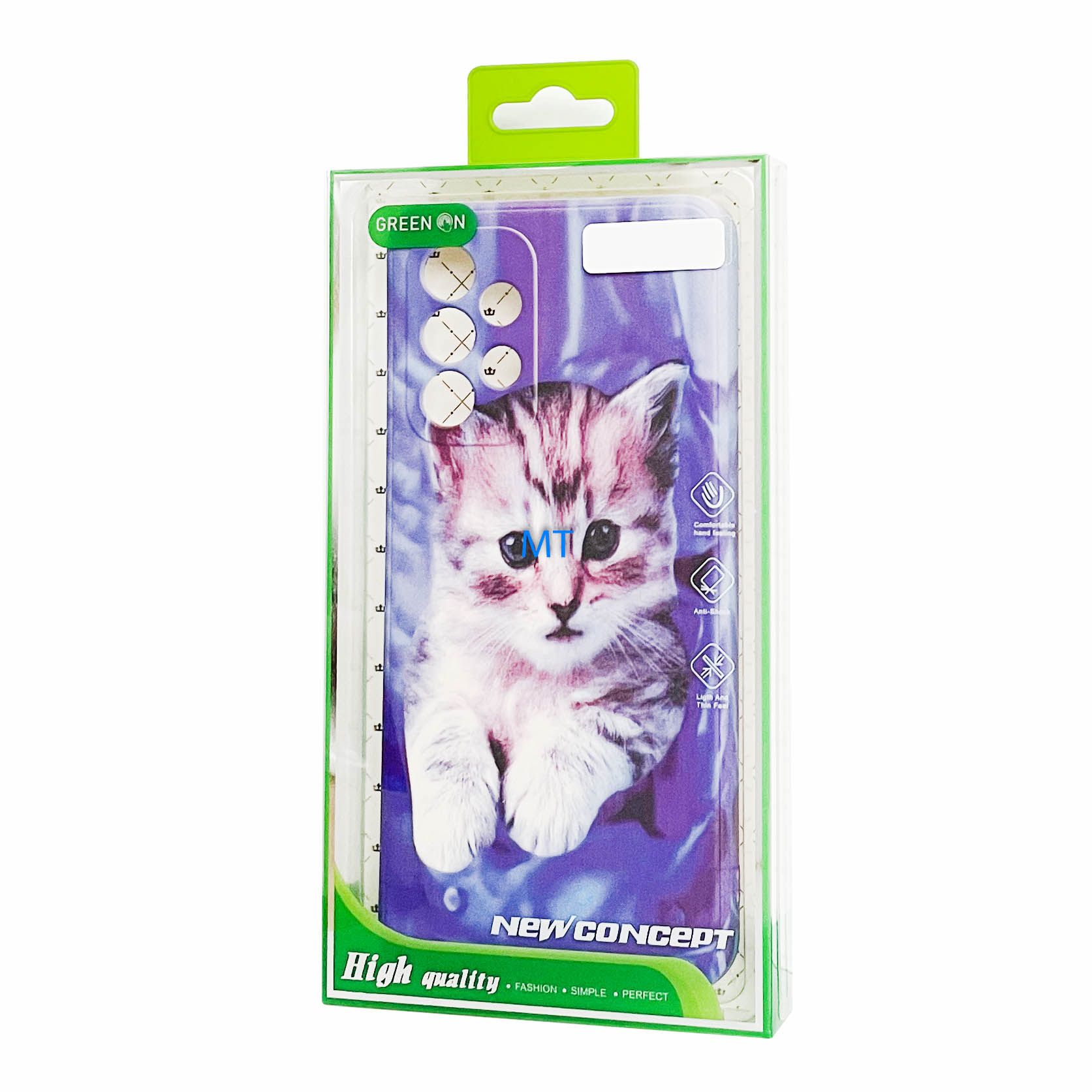 GREEN ON TPU Print Pocket Cat Oppo A58 5G, foto 4 van 4