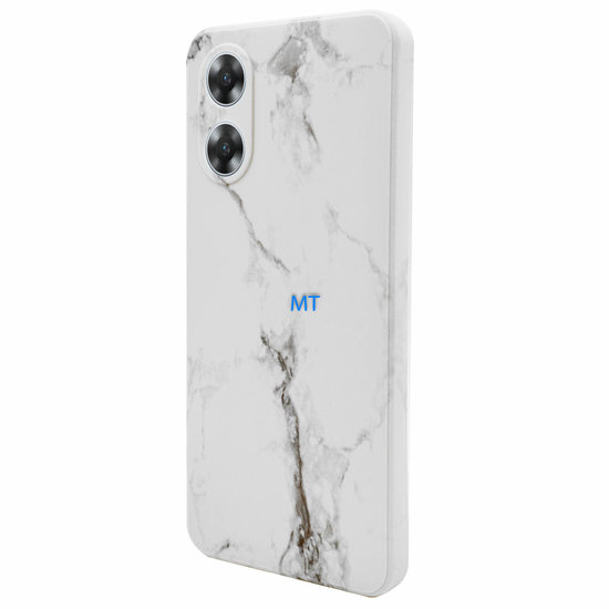 GREEN ON TPU Print Gray Line Marble Oppo A96 / A76