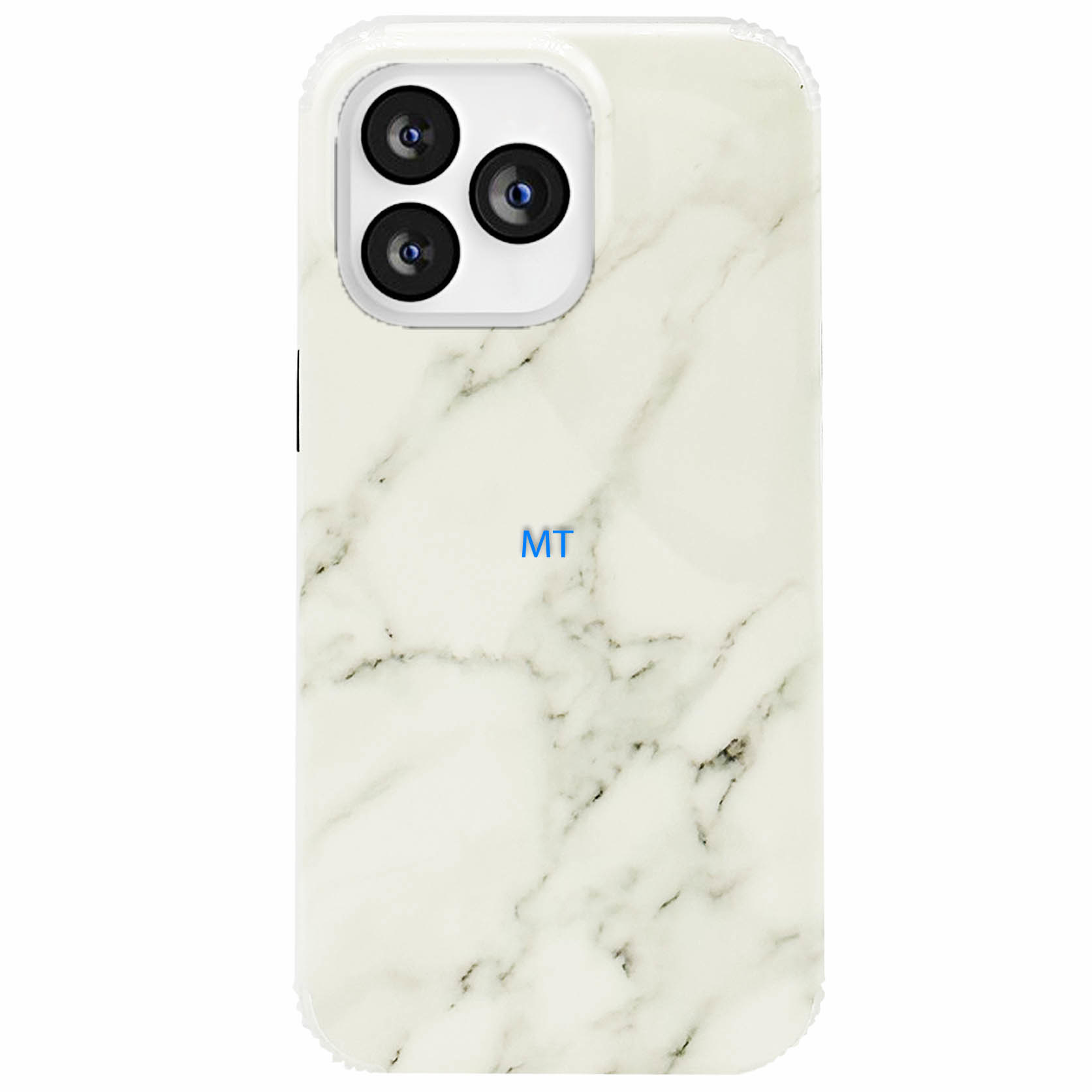 GREEN ON Print Silicone Case Anti Shock Gray Line Marble IPhone 14 Pro, foto 3 van 3